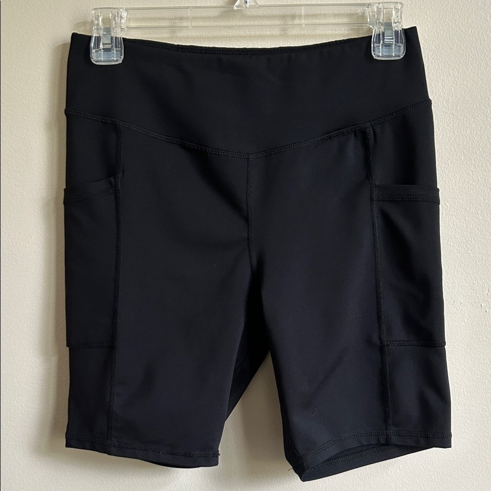 Target brand black women's bike shorts with pockets. Great condition. Size M